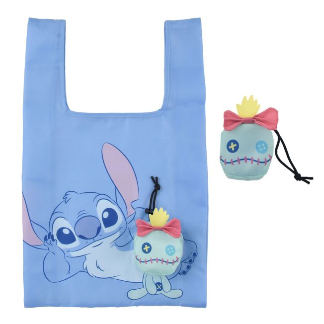 Disney Store - Stitch &amp; Scrump Face Shopping Bag - Shopping and Environmental Bag
