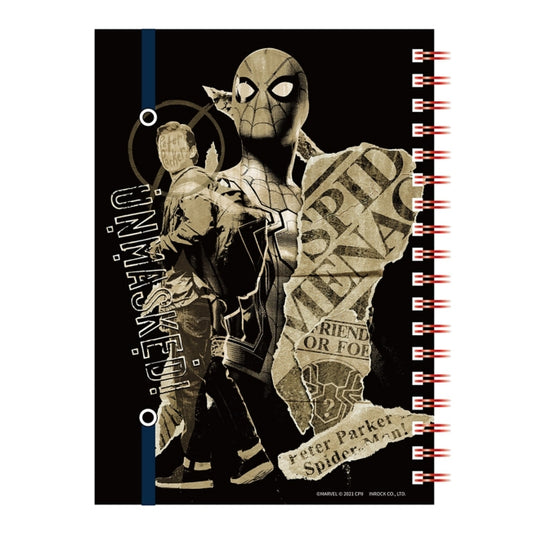 Disney Store - Spider-Man: No Way Home mit Gummiband Ring-Notizbuch - Schreibwaren