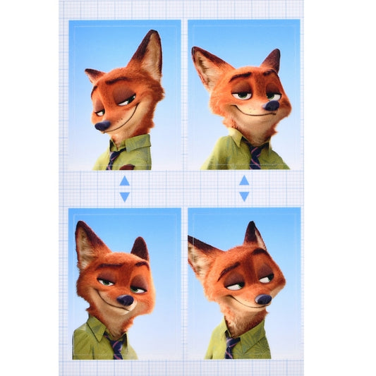 Nick Wilde Siegel Aufkleber im Passbildstil