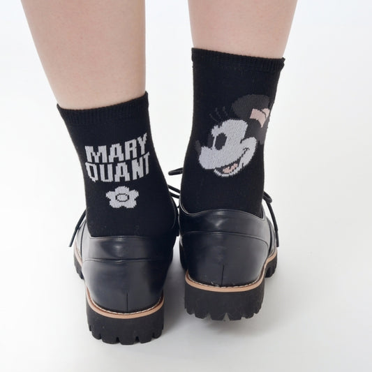 Disney Store - Mary Quant Minnie Asymmetrische Socken Schwarz 23-25 - Socken