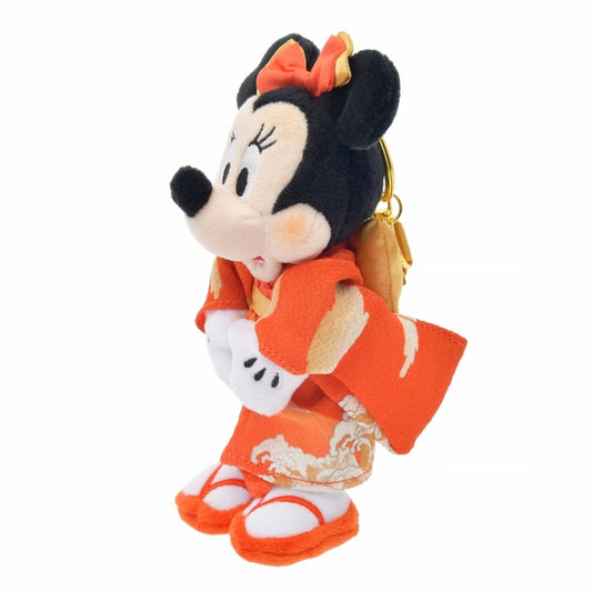 Minnie Plush Keychain Kimono Japan City Specific
