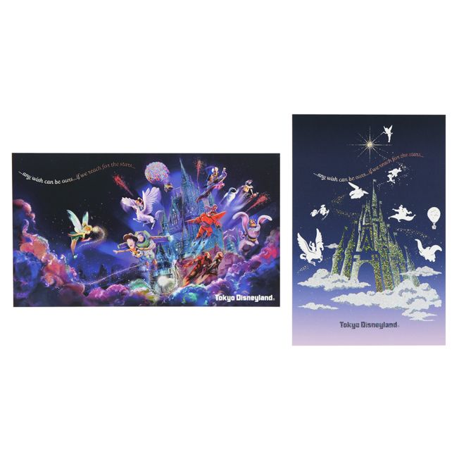 Disney Store - Postcard 2 pieces Cinderella Castle - Collectibles