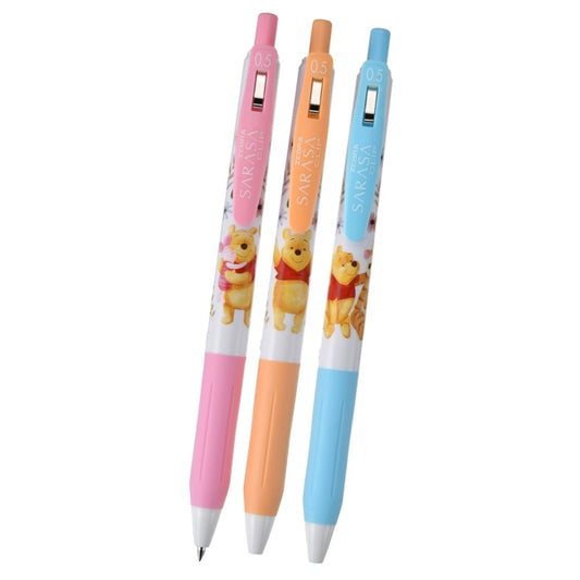 Puuh, Ferkel, Tigger Sarasa Clip 0.5 Gel-Kugelschreiber-Set