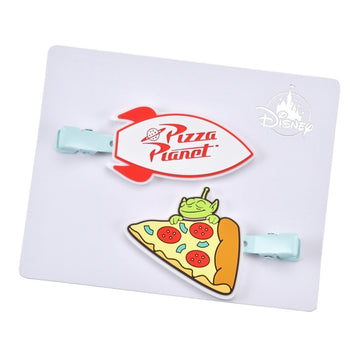 Little Green Men/Alien Haarspangen Set Pizza Planet