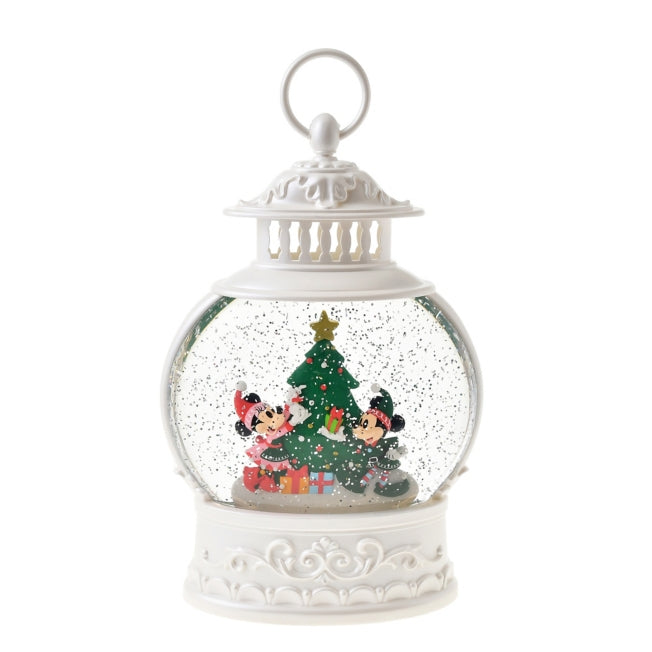Mickey & Minnie Schneekugel Musik & Licht Laterne Disney Weihnachten