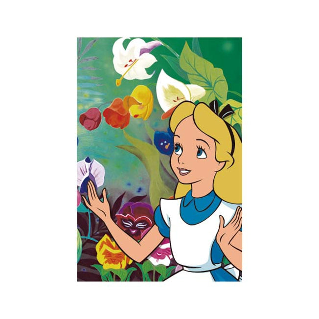 Alice im Wunderland Blume Postkarte