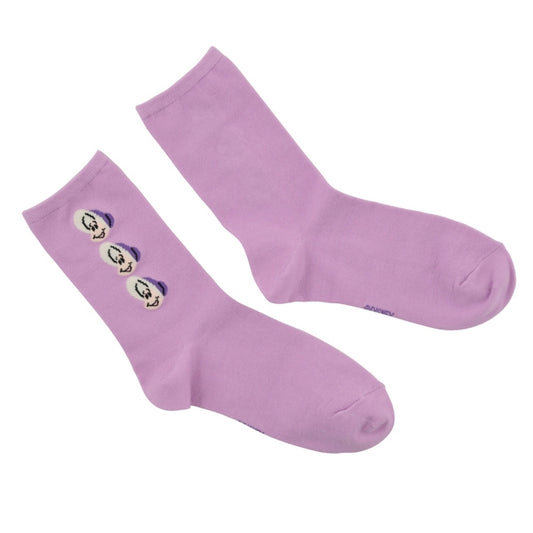 Young Oyster Triple Face Purple 23-25 - Socks