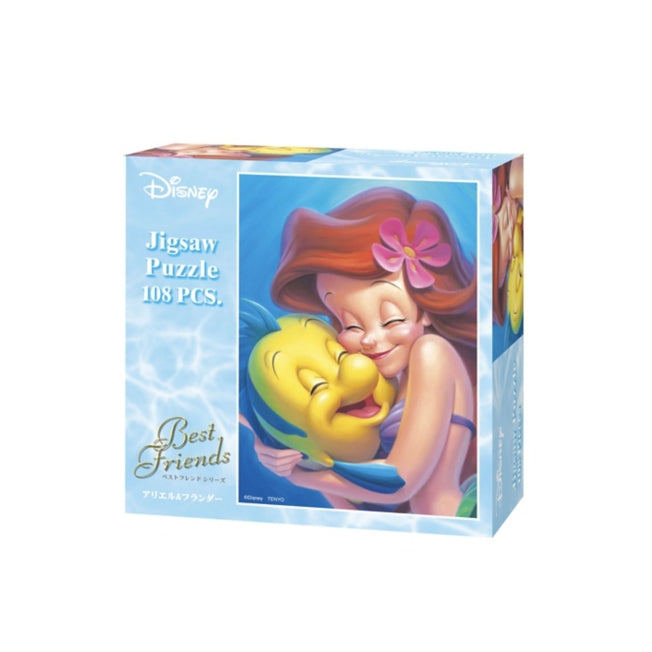 Die kleine Meerjungfrau Ariel & Flunder 108-teiliges Puzzle