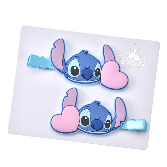 Stitch Haarspangen Set Farbclips Herz