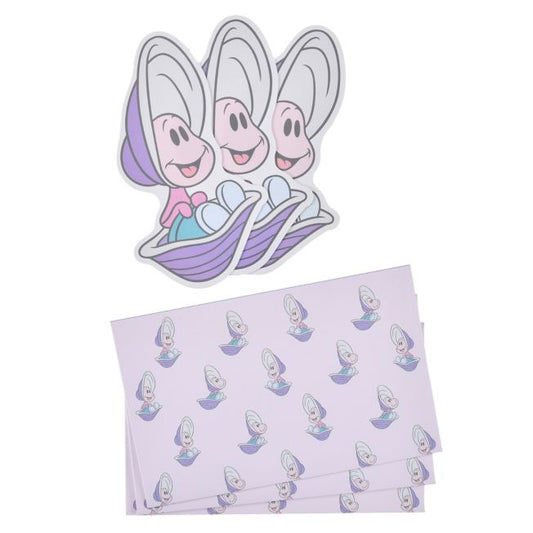 Young Oyster Mini Die Cut Message Card and Envelope Set