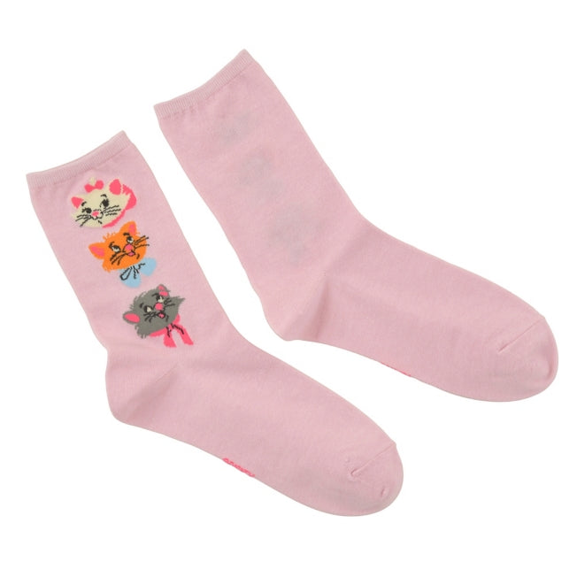 Marie, Berlioz, Toulouse Modekatze Socken Triple Face Pink