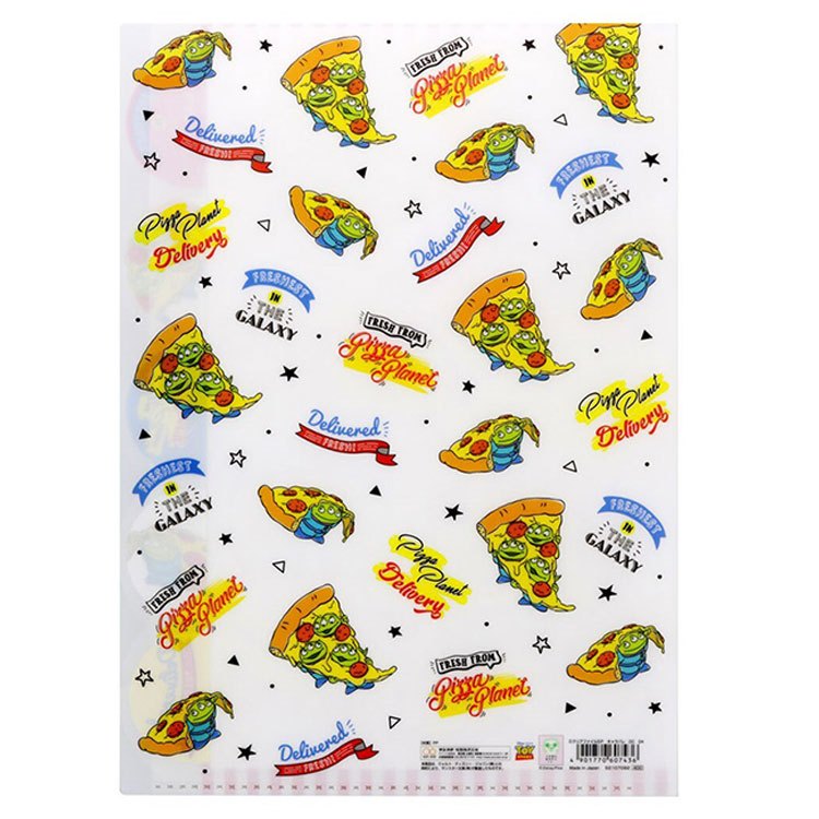 Clear File Alien A4 Monster Pizza Planet 