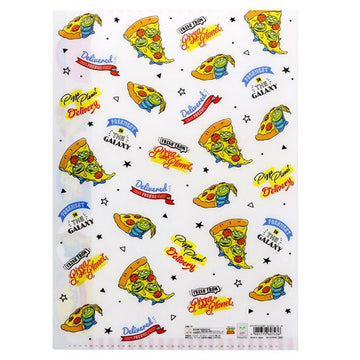 Clear File Alien A4 Monster Pizza Planet 
