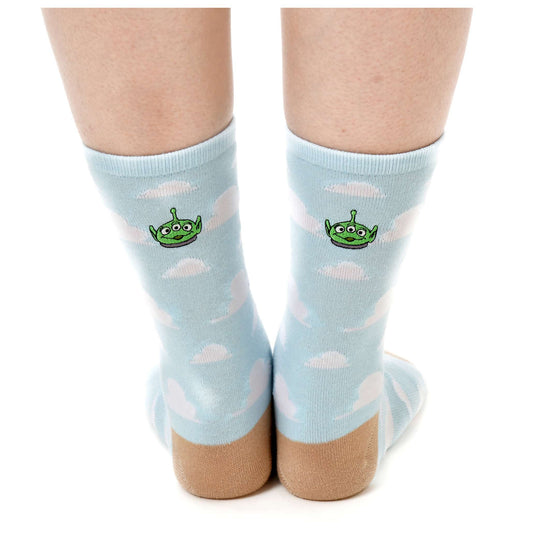Disney Store - Little Green Men/Alien Socken Wolkenmuster 36-39 - Socken