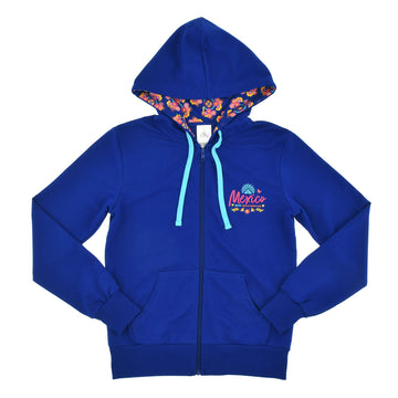 Disney Store Mickey &amp; Minnie Blue World Showcase Mexico Hooded Sweatshirt