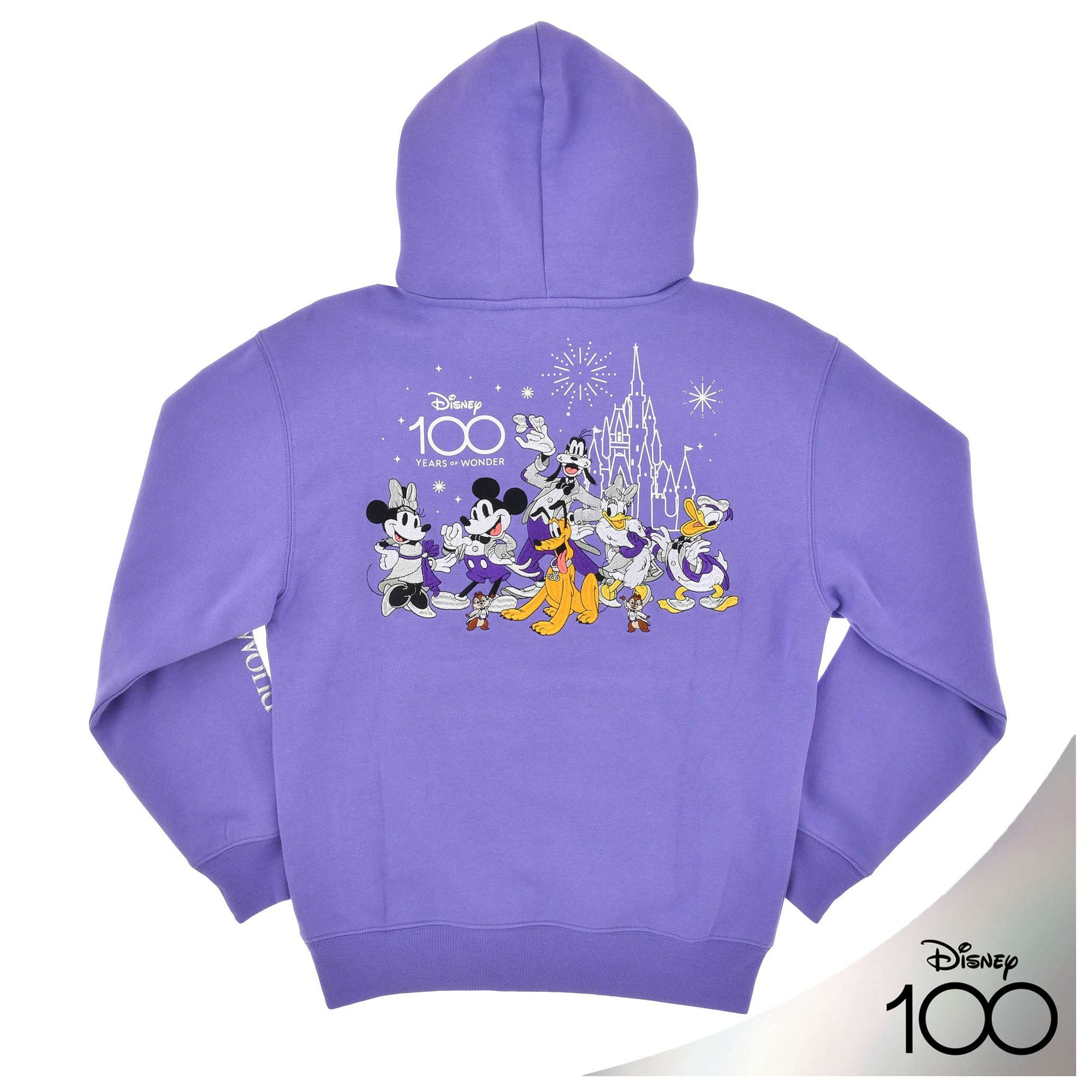 Disney Store Mickey &amp; Friends Disney100 Platinum Celebration Collection Hooded Sweatshirt