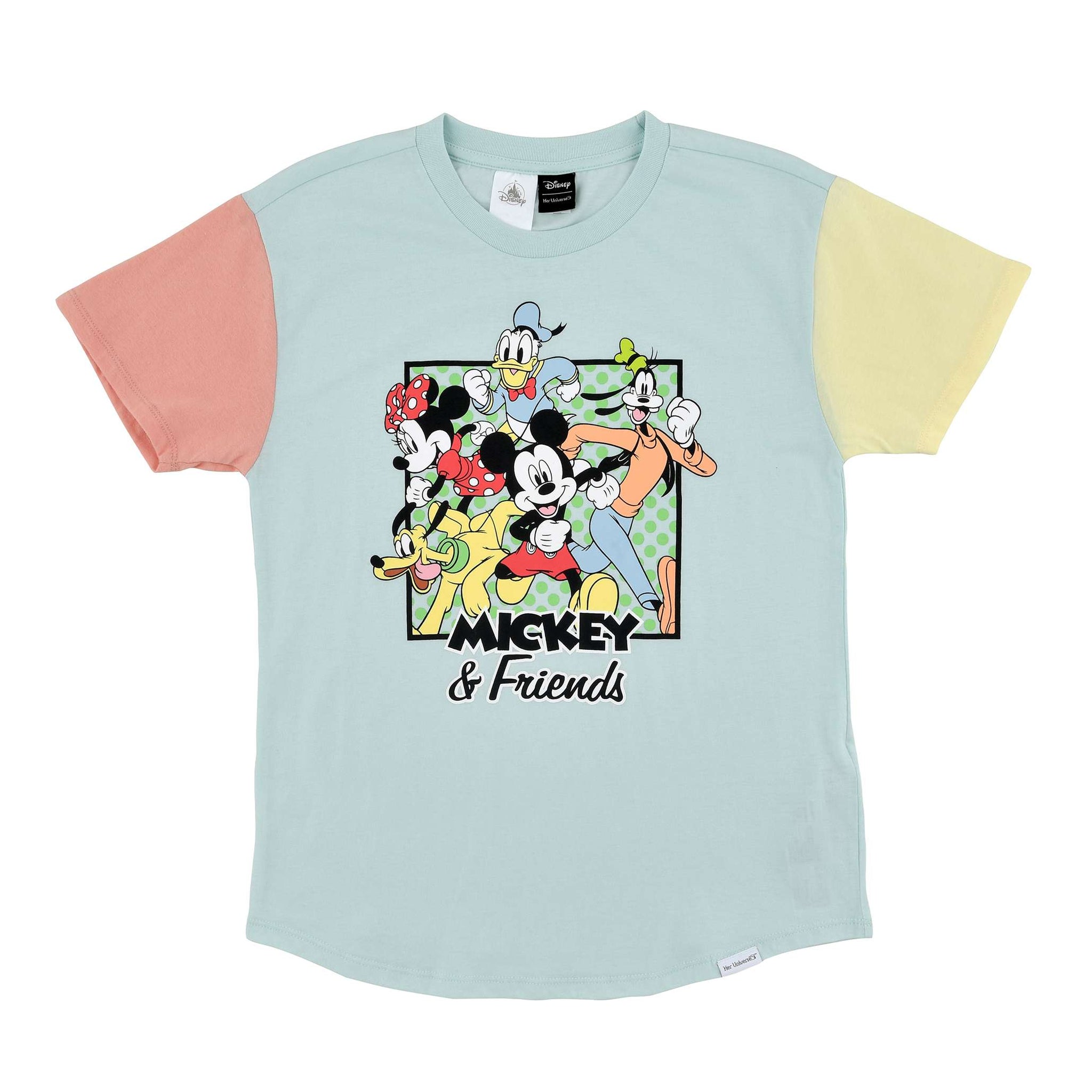 Disney Store Her Universe Mickey &amp; Friends Pastel Short Sleeve T-Shirt