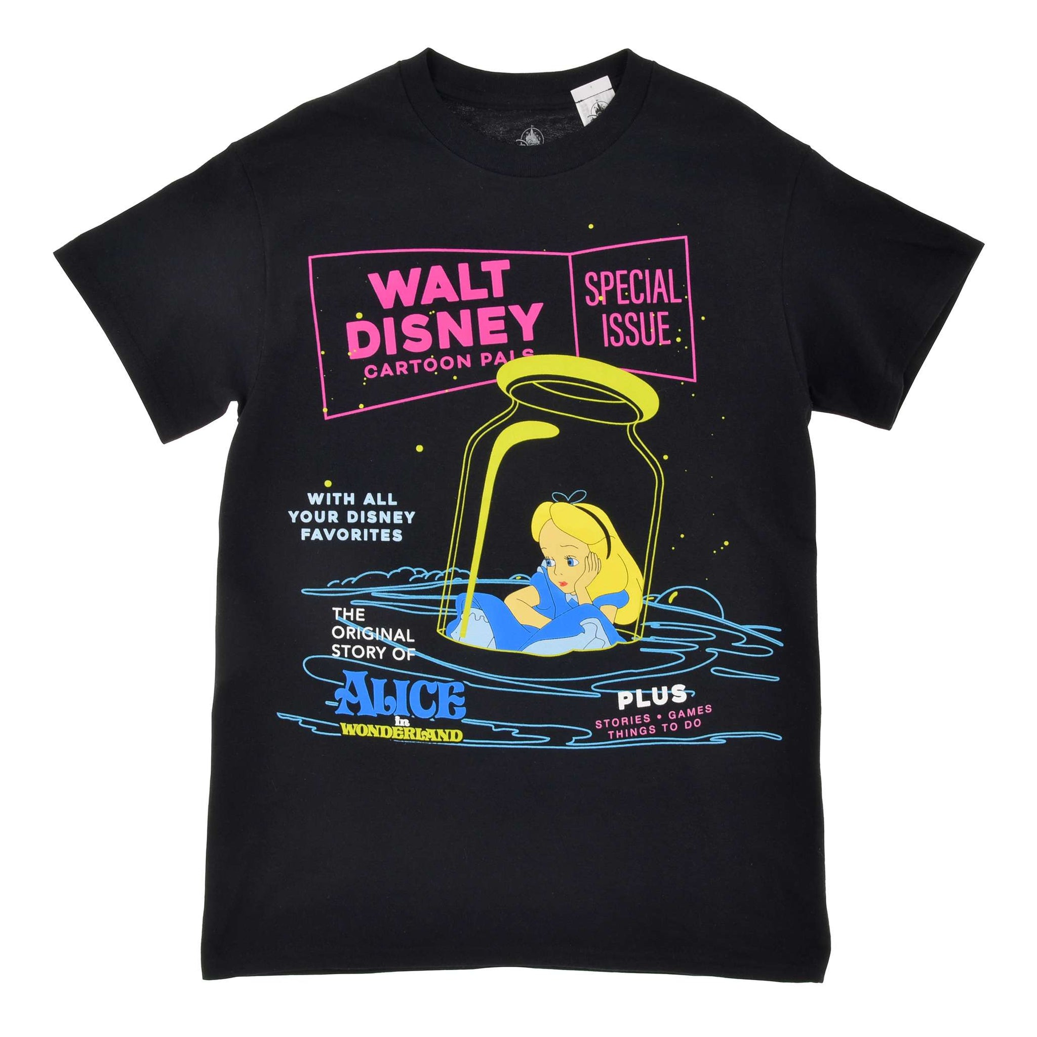 Disney Store Alice Black in Wonderland Short Sleeve T-Shirt