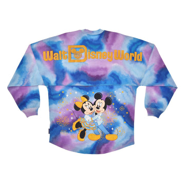 Disney Store Spirit Jersey Mickey &amp; Minnie Walt Disney World 50th Anniversary Long Sleeve T-Shirt